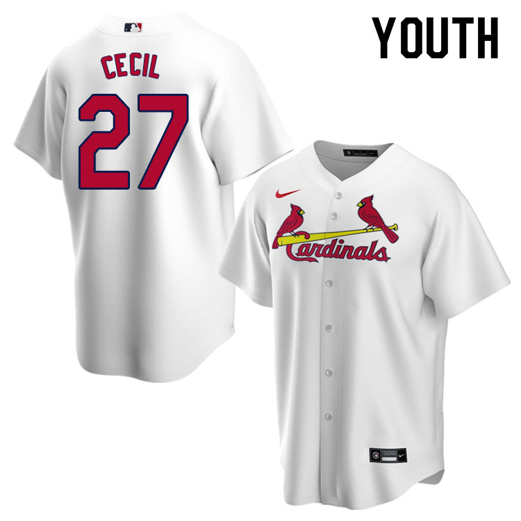 Nike Youth #27 Brett Cecil St.Louis Cardinals Baseball Jerseys Sale-White